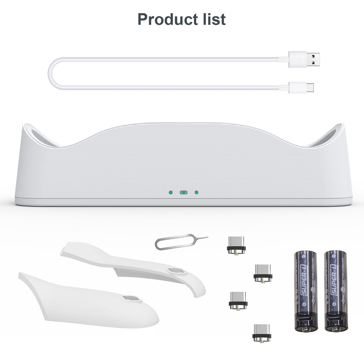VR Glasses Handle Magnetic Base Charger With Battery Set