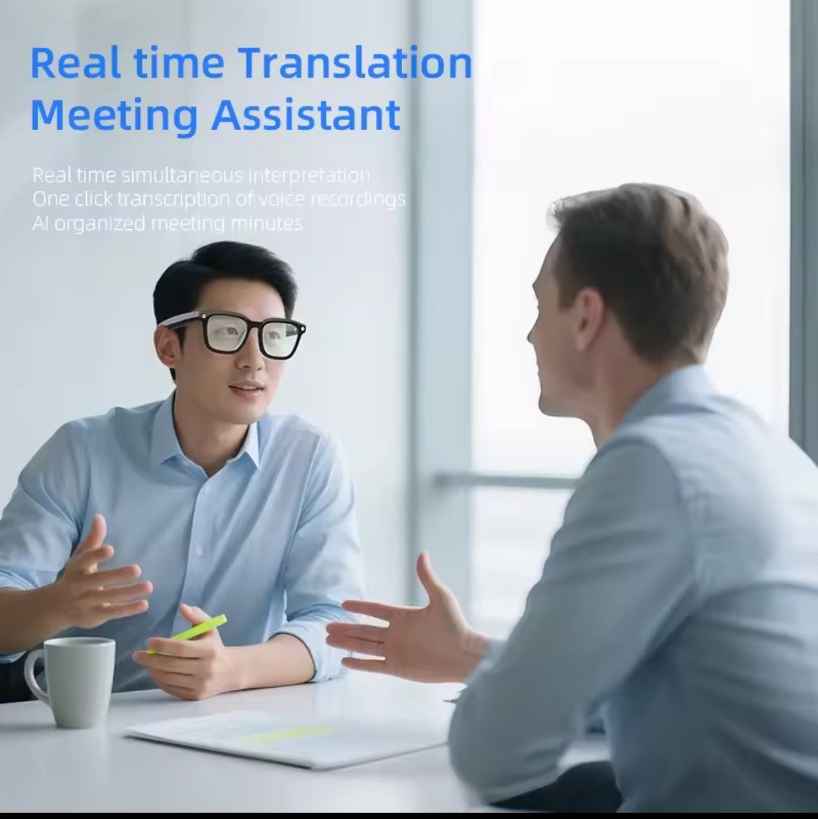 LIAKERV Vision — Clear Lens AI Smart Glasses