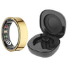 R09 Smart Ring with Charging Case Waterproof Health Fitness Rings Body Temperature Health and Sleep Monitor for Men Women