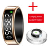 SY01 Men Women Smart Ring Smart Display Stainless Steel IP68 5ATM Waterproof Heart Rate Blood Oxygen Monitor Fashion Finger Ring