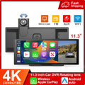 10/11.3 inch DashCam 4K Car DVR Wireless Carplay & Android Auto GPS Navigation Video Recorder Dashboard  Dash Cam Car radio