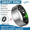 R10 Smart Ring with Charging Dock Men Women Health Sleep Heart Rate Monitoring IP68 & 5ATM Waterproof Smartring Multi-sport Mode