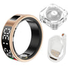 Smart Ring Heart Rate Blood Oxygen Health and Sleep Monitor 5ATM Waterproof Multi-sport Modes Fitness Ring for Android iOS