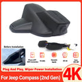 Dash Cam For Jeep Compass (2nd Gen) 2018 2019 2020 2021 2022 2023, Car Camera 4K 2160P WIFI Connection APP Control,Dashcam