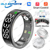 Smart Ring With Charging Case 5ATM Waterproof Blood Oxygen Heart Rate Sleep Health Monitoring Sports Ring Men Women Fashion Ring
