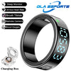 2025 New SR08 Smart Ring Men Women LED Display Screen Heart Rate Blood Oxygen Monitoring 5ATM Waterproof Multi Sports Modes Gift