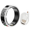 Smart Ring Heart Rate Blood Oxygen Health and Sleep Monitor 5ATM Waterproof Multi-sport Modes Fitness Ring for Android iOS