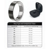 2026 Smart Ring with Vibration Call Notification Reminder for Men Stainless Steel Health Heart Rate Monitor Vibrating Alarm