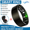 R10 Smart Ring with Charging Dock Men Women Health Sleep Heart Rate Monitoring IP68 & 5ATM Waterproof Smartring Multi-sport Mode